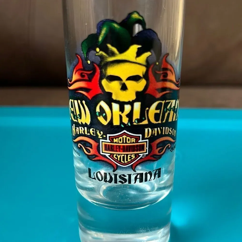 Harley Davidson New Orleans LA 4” Double Shot Glass‎